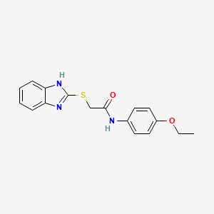 2-(1H-benzimidazol-2-ylthio)-N-(4-ethoxyphenyl)acetamide