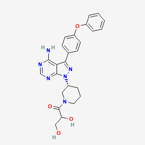 molecular formula C25H26N6O4 B565860 Ibrutinib metabolite M37 CAS No. 1654820-87-7