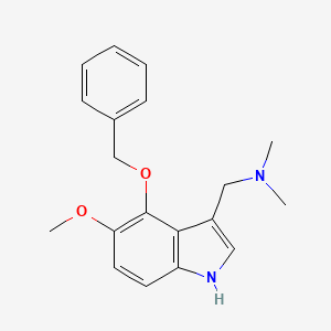 molecular formula C19H22N2O2 B565867 4-(Benzyloxy)-3-[(dimethylamino)methyl]-5-methoxyindole CAS No. 2433-36-5