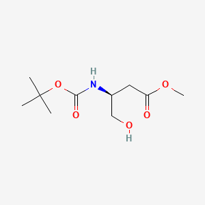 molecular formula C10H19NO5 B565872 甲基(S)-3-(Boc-氨基)-4-羟基丁酸酯 CAS No. 136703-59-8