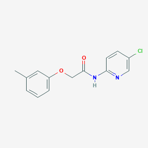 molecular formula C14H13ClN2O2 B5658762 N-(5-chloro-2-pyridinyl)-2-(3-methylphenoxy)acetamide 