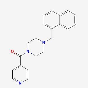 molecular formula C21H21N3O B5658783 1-isonicotinoyl-4-(1-naphthylmethyl)piperazine 