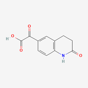 2-Oxo-2-(2-oxo-1,2,3,4-tetrahydroquinolin-6-yl)acetic acid