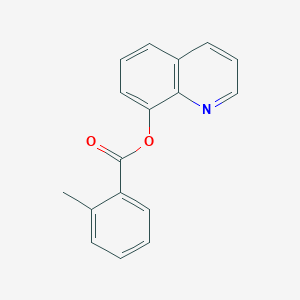molecular formula C17H13NO2 B5658813 8-quinolinyl 2-methylbenzoate 