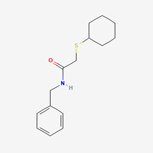 molecular formula C15H21NOS B5658817 N-benzyl-2-(cyclohexylthio)acetamide 
