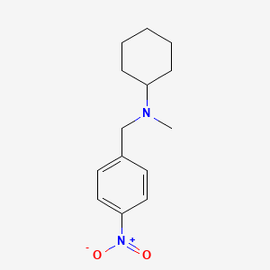 molecular formula C14H20N2O2 B5658830 N-methyl-N-(4-nitrobenzyl)cyclohexanamine 