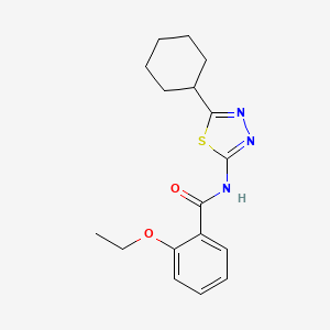 molecular formula C17H21N3O2S B5658836 N-(5-cyclohexyl-1,3,4-thiadiazol-2-yl)-2-ethoxybenzamide 