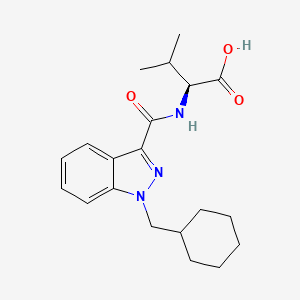 molecular formula C20H27N3O3 B565886 AB-CHMINACA 代谢产物 M2 CAS No. 1185887-51-7