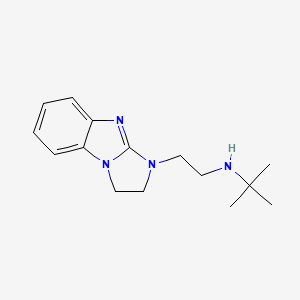 molecular formula C15H22N4 B5658885 N-[2-(2,3-dihydro-1H-imidazo[1,2-a]benzimidazol-1-yl)ethyl]-2-methyl-2-propanamine 