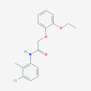 molecular formula C17H18ClNO3 B5658942 N-(3-chloro-2-methylphenyl)-2-(2-ethoxyphenoxy)acetamide 