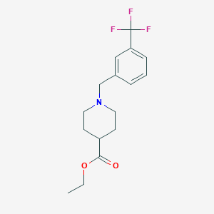 molecular formula C16H20F3NO2 B5658999 ethyl 1-[3-(trifluoromethyl)benzyl]-4-piperidinecarboxylate 