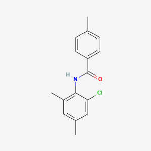 molecular formula C16H16ClNO B5659002 N-(2-chloro-4,6-dimethylphenyl)-4-methylbenzamide 