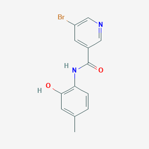 molecular formula C13H11BrN2O2 B5659041 5-bromo-N-(2-hydroxy-4-methylphenyl)nicotinamide 