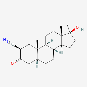 molecular formula C21H31NO2 B565911 2beta-Cyano-17beta-Hydroxy-17alpha-methyl-5beta-androstan-3-one CAS No. 13648-05-0