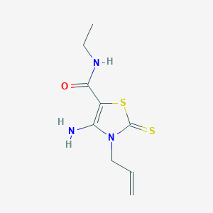 3-allyl-4-amino-N-ethyl-2-thioxo-2,3-dihydro-1,3-thiazole-5-carboxamide