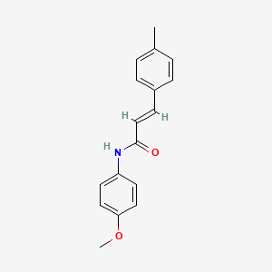 molecular formula C17H17NO2 B5659241 N-(4-methoxyphenyl)-3-(4-methylphenyl)acrylamide 