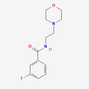 3-fluoro-N-[2-(4-morpholinyl)ethyl]benzamide