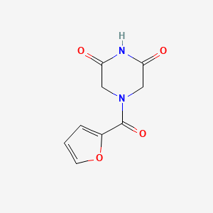 molecular formula C9H8N2O4 B5659257 4-(2-furoyl)-2,6-piperazinedione 
