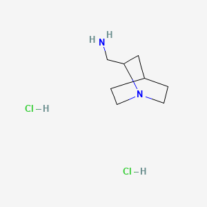 molecular formula C8H18Cl2N2 B565927 2-(Aminomethyl)quinclidine Dihydrochloride CAS No. 860502-92-7