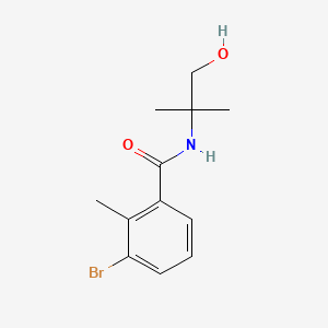 molecular formula C12H16BrNO2 B565932 3-Bromo-N-(2-hydroxy-1,1-dimethylethyl)-2-methyl-benzamide CAS No. 1331185-69-3