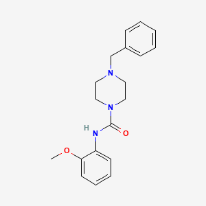 molecular formula C19H23N3O2 B5659335 4-benzyl-N-(2-methoxyphenyl)-1-piperazinecarboxamide 