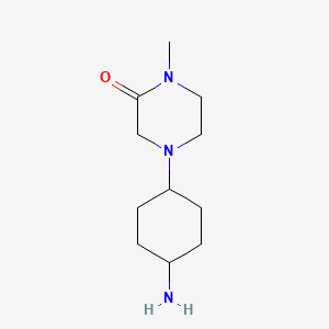 molecular formula C11H21N3O B565936 4-(4-Aminocyclohexyl)-1-methylpiperazin-2-one CAS No. 1342286-63-8