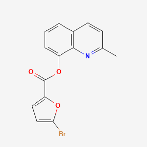 molecular formula C15H10BrNO3 B5659386 2-methyl-8-quinolinyl 5-bromo-2-furoate 