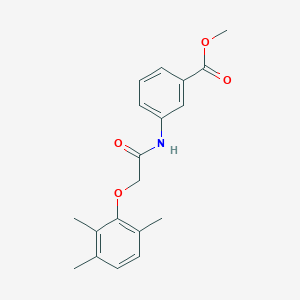 molecular formula C19H21NO4 B5659403 methyl 3-{[(2,3,6-trimethylphenoxy)acetyl]amino}benzoate 