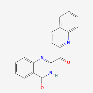molecular formula C18H11N3O2 B565941 (4-Hydroxyquinazolin-2-yl)(quinolin-2-yl)methanone CAS No. 1797984-42-9