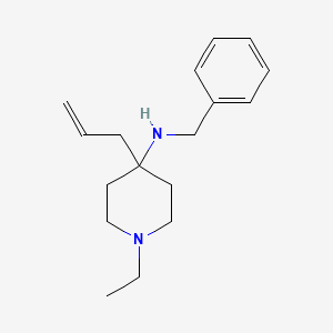 molecular formula C17H26N2 B5659464 4-allyl-N-benzyl-1-ethyl-4-piperidinamine 