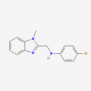 (4-bromophenyl)[(1-methyl-1H-benzimidazol-2-yl)methyl]amine