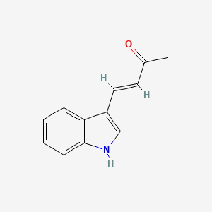 molecular formula C12H11NO B5659493 4-(1H-吲哚-3-基)-3-丁烯-2-酮 