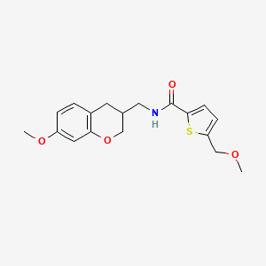 N-[(7-methoxy-3,4-dihydro-2H-chromen-3-yl)methyl]-5-(methoxymethyl)thiophene-2-carboxamide