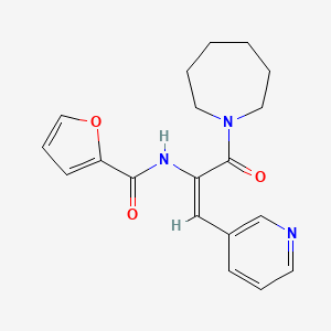 molecular formula C19H21N3O3 B5659584 N-[1-(1-azepanylcarbonyl)-2-(3-pyridinyl)vinyl]-2-furamide 