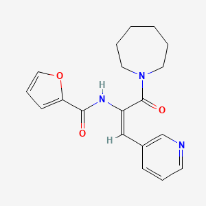 N-[1-(1-azepanylcarbonyl)-2-(3-pyridinyl)vinyl]-2-furamide