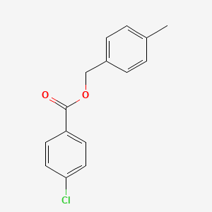 molecular formula C15H13ClO2 B5659617 4-甲基苄基4-氯苯甲酸酯 