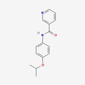 molecular formula C15H16N2O2 B5659619 N-(4-isopropoxyphenyl)nicotinamide 