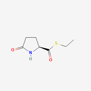 molecular formula C7H11NO2S B565969 (S)-S-Ethyl 5-oxopyrrolidine-2-carbothioate CAS No. 1298024-11-9