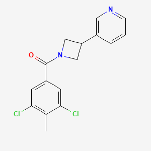 molecular formula C16H14Cl2N2O B5659692 3-[1-(3,5-dichloro-4-methylbenzoyl)-3-azetidinyl]pyridine 