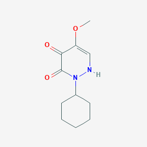 molecular formula C11H16N2O3 B5659696 2-cyclohexyl-4-hydroxy-5-methoxy-3(2H)-pyridazinone 