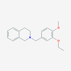molecular formula C19H23NO2 B5659711 2-(3-ethoxy-4-methoxybenzyl)-1,2,3,4-tetrahydroisoquinoline 