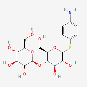 molecular formula C18H27NO10S B565972 4-Aminophenyl b-D-thiocellobiose CAS No. 68636-49-7
