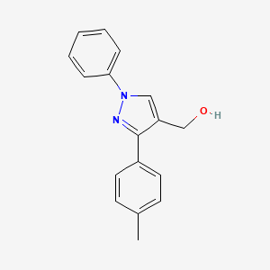 molecular formula C17H16N2O B5659743 [3-(4-methylphenyl)-1-phenyl-1H-pyrazol-4-yl]methanol CAS No. 36640-66-1