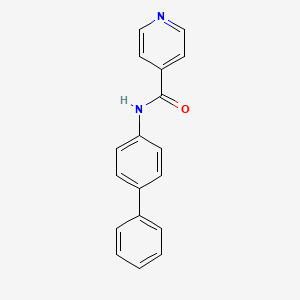 molecular formula C18H14N2O B5659757 N-4-biphenylylisonicotinamide 