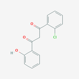 molecular formula C15H11ClO3 B5659771 1-(2-chlorophenyl)-3-(2-hydroxyphenyl)-1,3-propanedione CAS No. 60121-60-0