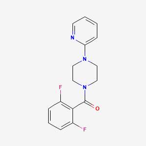molecular formula C16H15F2N3O B5659837 1-(2,6-difluorobenzoyl)-4-(2-pyridinyl)piperazine 