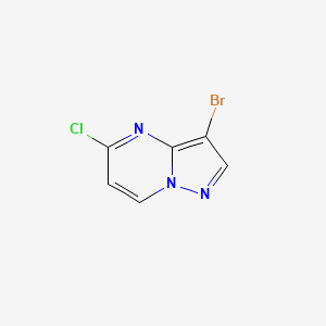 molecular formula C6H3BrClN3 B565984 3-溴-5-氯吡唑并[1,5-a]嘧啶 CAS No. 960613-96-1