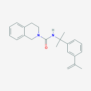 molecular formula C22H26N2O B5659843 N-[1-(3-isopropenylphenyl)-1-methylethyl]-3,4-dihydro-2(1H)-isoquinolinecarboxamide 