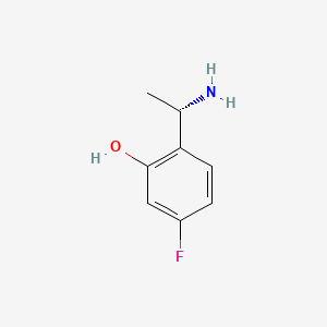 molecular formula C8H10FNO B565985 (S)-2-(1-Aminoethyl)-5-fluorophenol CAS No. 1228542-70-8