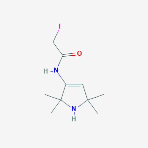 molecular formula C12H21IN2O2 B565987 2-碘-N-(2,2,5,5-四甲基-2,5-二氢-1H-吡咯-3-基)乙酰胺 CAS No. 1797918-21-8